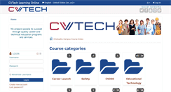 Desktop Screenshot of learn.cvtech.edu