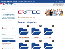 Tablet Screenshot of learn.cvtech.edu