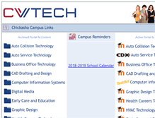 Tablet Screenshot of portal.cvtech.edu